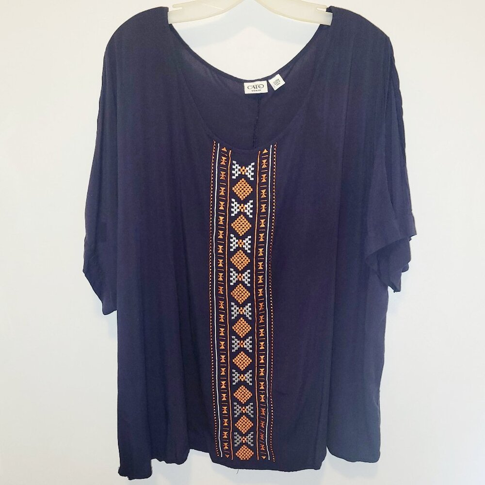CATO WOMAN Navy Summer Shirt